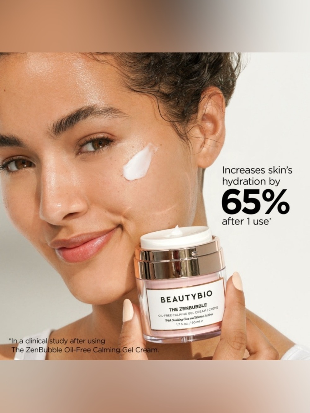 BeautyBio The Zenbubble Oil-Free Calming Gel Cream 1.7 oz / 50ml ✨ - Picture 2 of 4